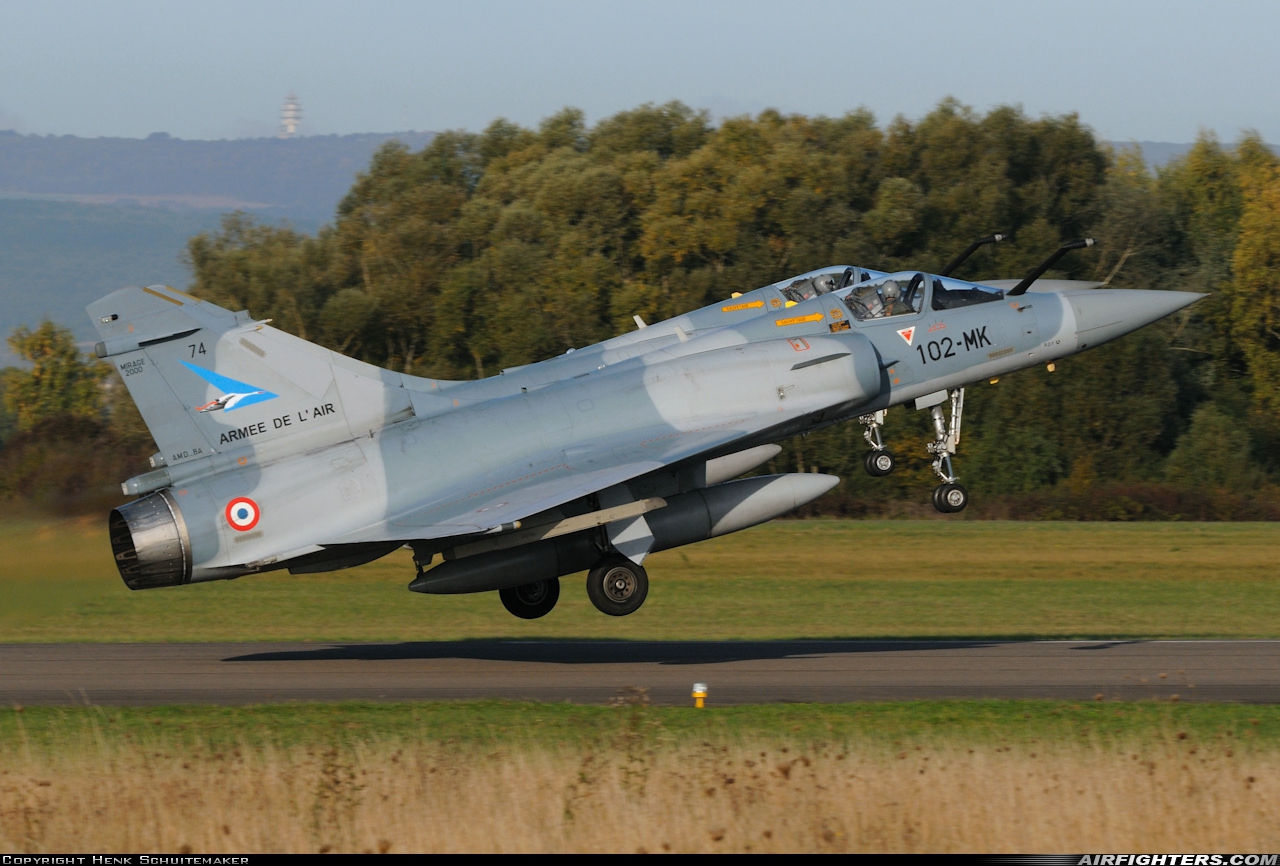 France - Navy Dassault Mirage 2000-5F 74 at Dijon - Longvic (DIJ / LFSD), France
