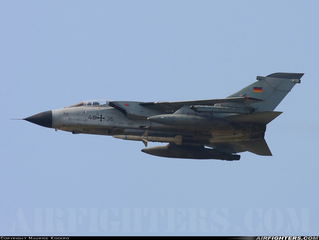 Germany - Air Force Panavia Tornado ECR 46+36 at Berlin - Schonefeld (SXF / EDDB), Germany