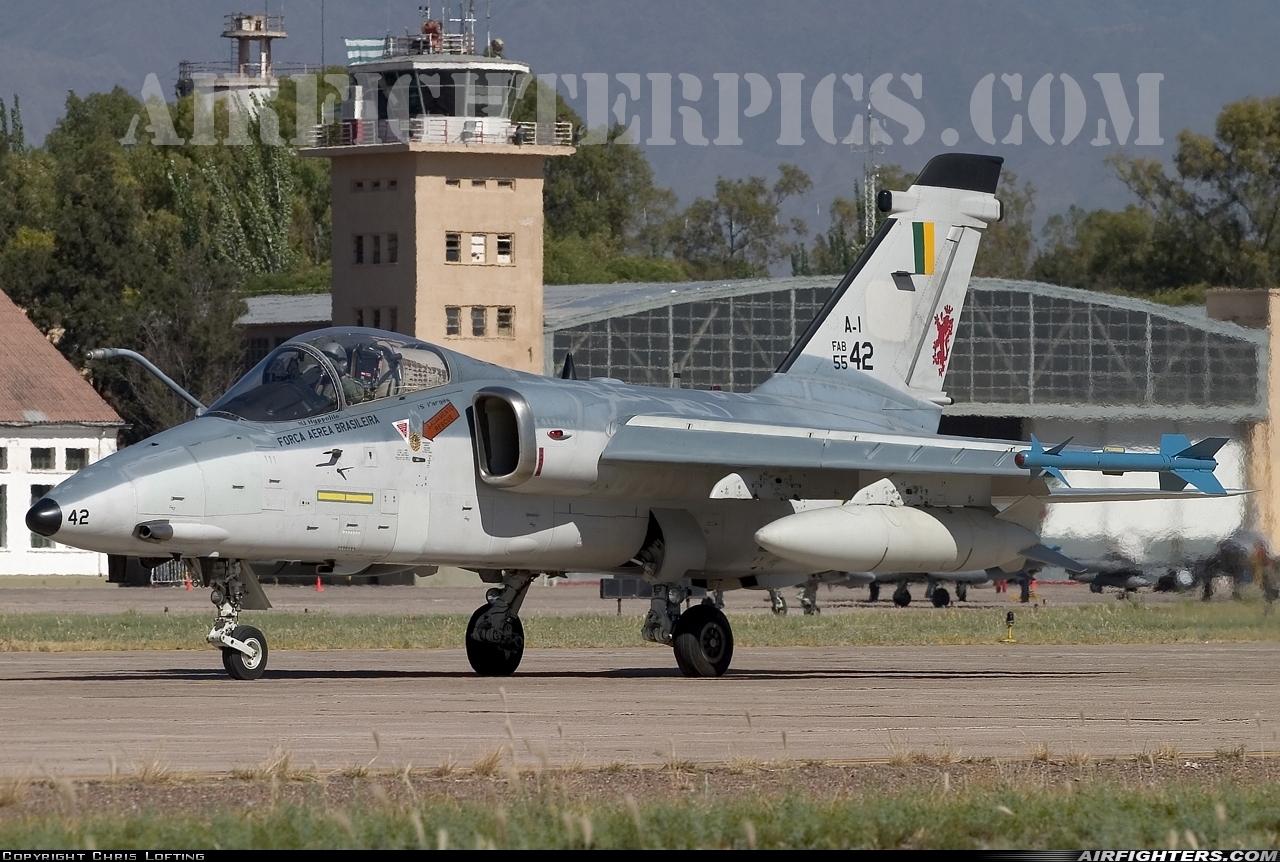 Brazil - Air Force AMX International A-1 FAB5542 at Mendoza - El Plumerillo (MDZ / SAME), Argentina