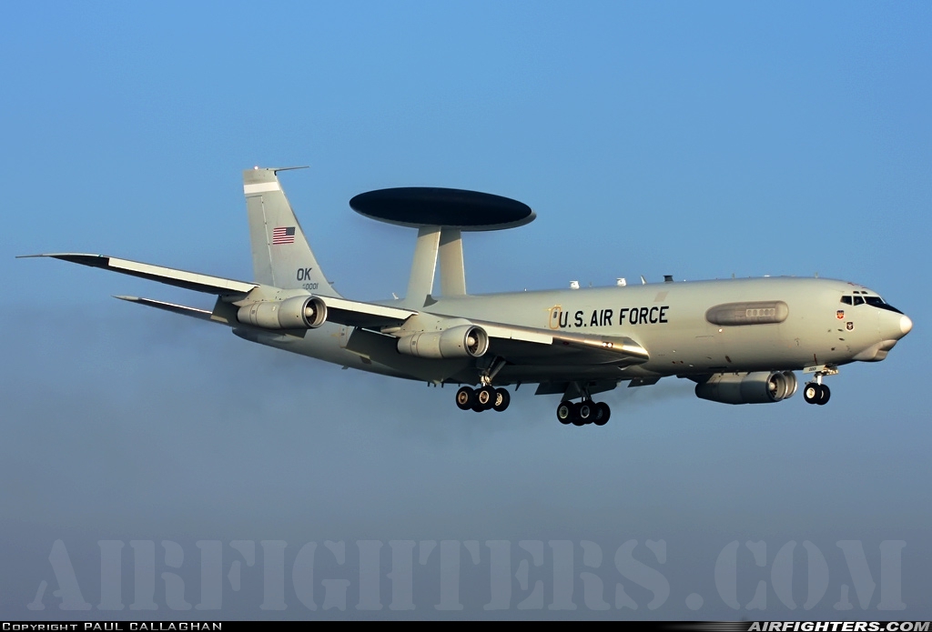 USA - Air Force Boeing E-3B Sentry (707-300) 79-0001 at Mildenhall (MHZ / GXH / EGUN), UK