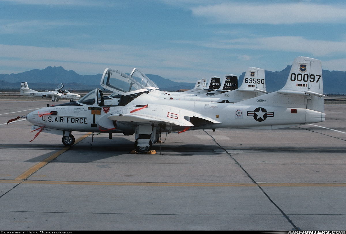 USA - Air Force Cessna T-37B Tweety Bird (318B) 60-0097 at Phoenix (Chandler) - Williams Gateway (AFB) (CHD / IWA / KIWA), USA