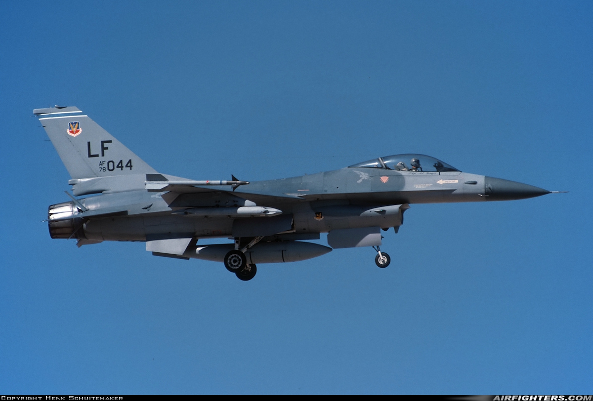 USA - Air Force General Dynamics F-16A Fighting Falcon 78-0044 at Glendale (Phoenix) - Luke AFB (LUF / KLUF), USA