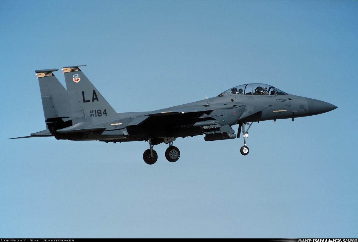 USA - Air Force McDonnell Douglas F-15E Strike Eagle 87-0184 at Glendale (Phoenix) - Luke AFB (LUF / KLUF), USA