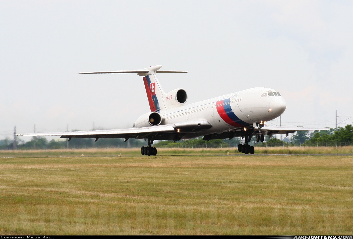 Slovakia - Air Force Tupolev Tu-154M OM-BYR at Piestany (PZY / LZPP), Slovakia