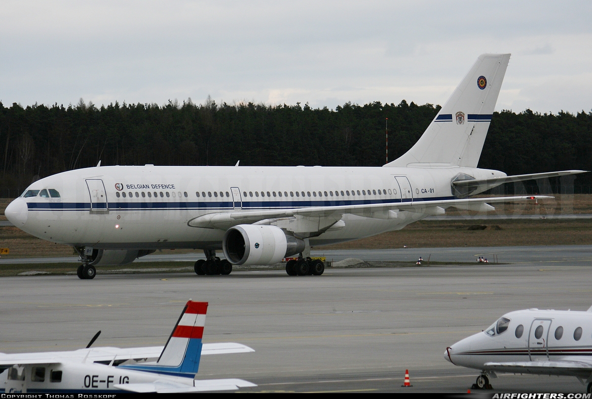 Belgium - Air Force Airbus A310-222 CA-01 at Nuremberg (NUE / EDDN), Germany