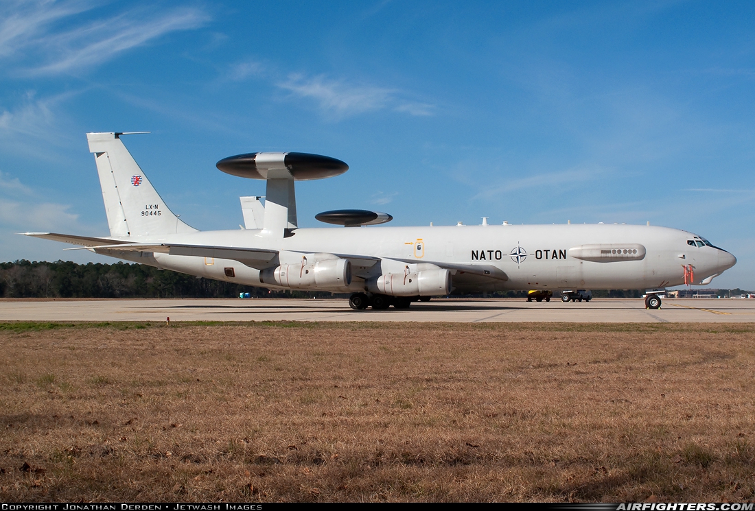 Luxembourg - NATO Boeing E-3A Sentry (707-300) LX-N90445 at Jacksonville - Int. (JAX / KJAX), USA