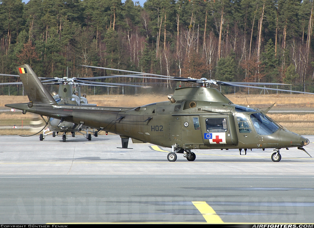 Belgium - Army Agusta A-109HA (A-109BA) H02 at Nuremberg (NUE / EDDN), Germany