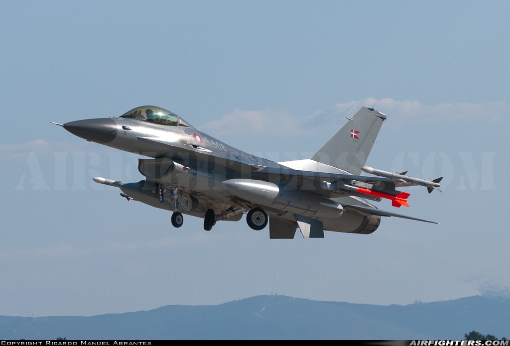 Denmark - Air Force General Dynamics F-16AM Fighting Falcon E-608 at Monte Real (BA5) (LPMR), Portugal
