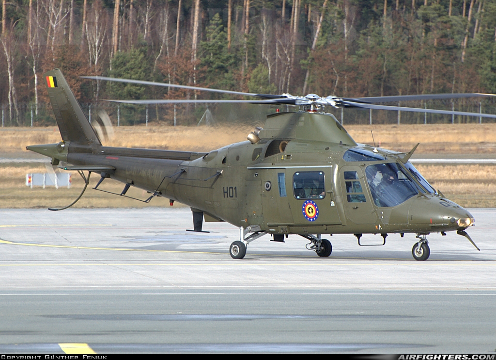 Belgium - Army Agusta A-109HO (A-109BA) H01 at Nuremberg (NUE / EDDN), Germany