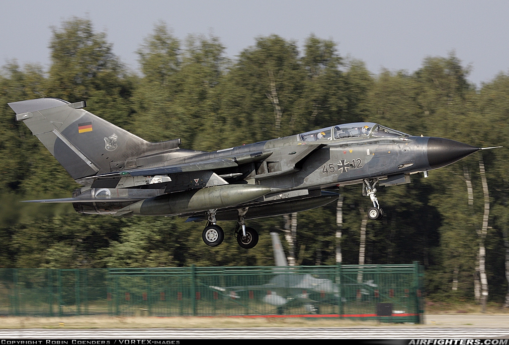 Germany - Air Force Panavia Tornado IDS(T) 45+12 at Kleine Brogel (EBBL), Belgium