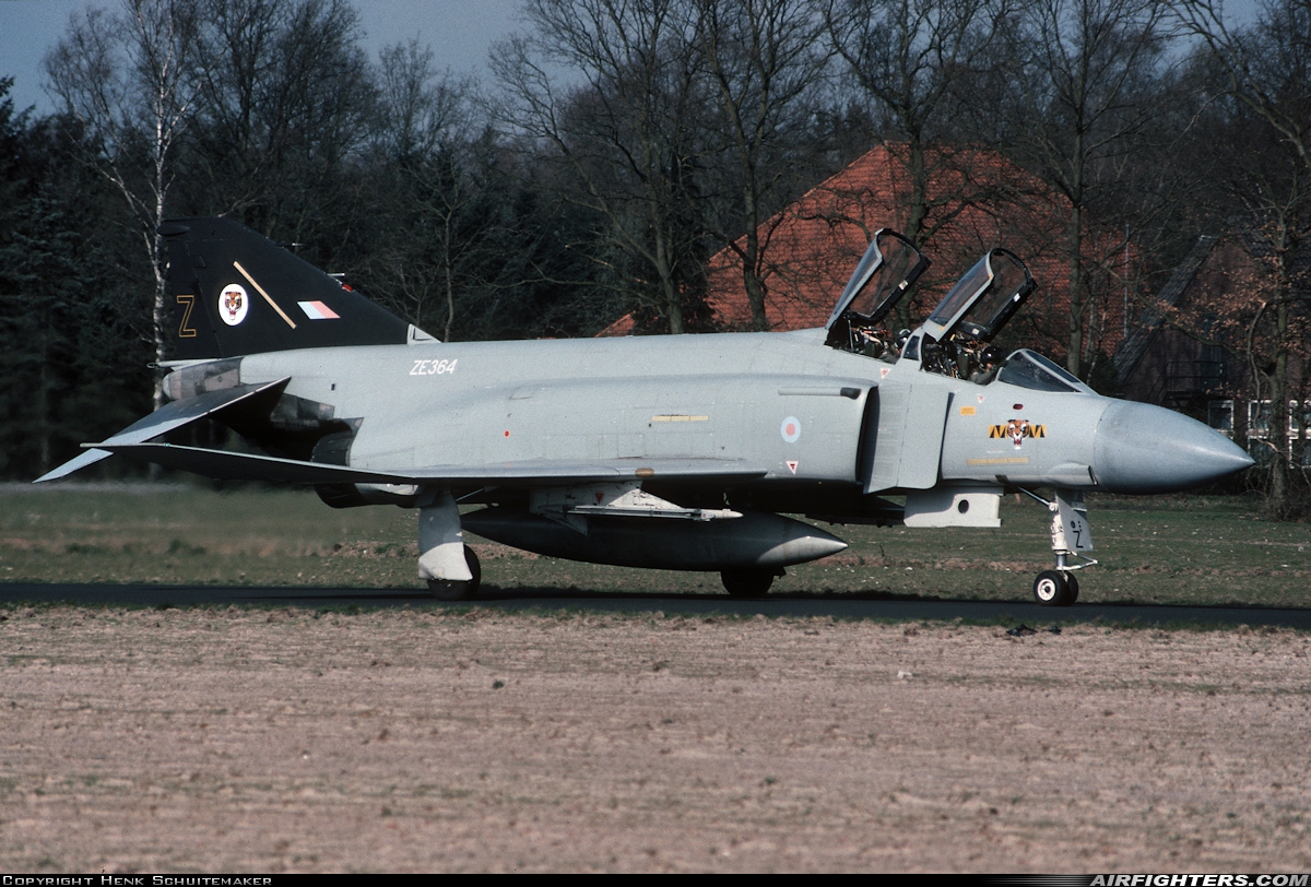 UK - Air Force McDonnell Douglas F-4J(UK) Phantom II ZE364 at Enschede - Twenthe (ENS / EHTW), Netherlands