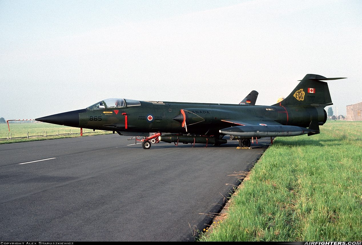 Canada - Air Force Canadair CF-104 Starfighter (CL-90) 104865 at Cambrai - Epinoy (LFQI), France