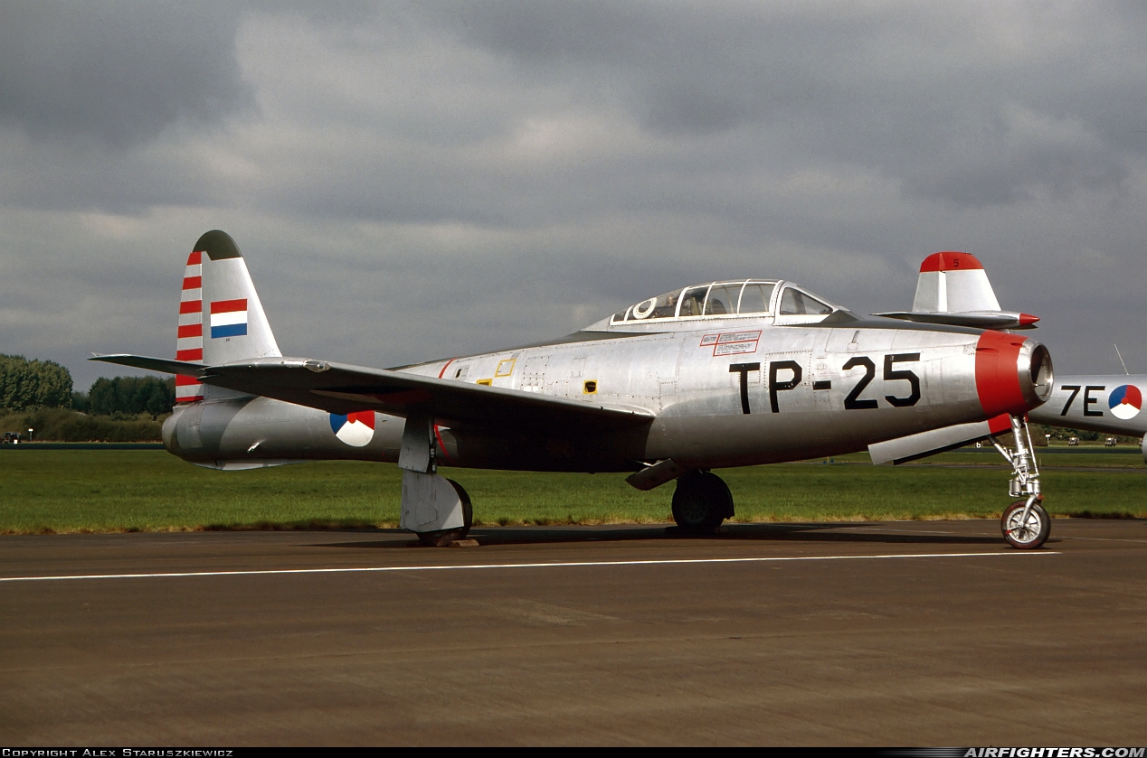 Netherlands - Air Force Republic F-84E Thunderjet K-6 at Uden - Volkel (UDE / EHVK), Netherlands