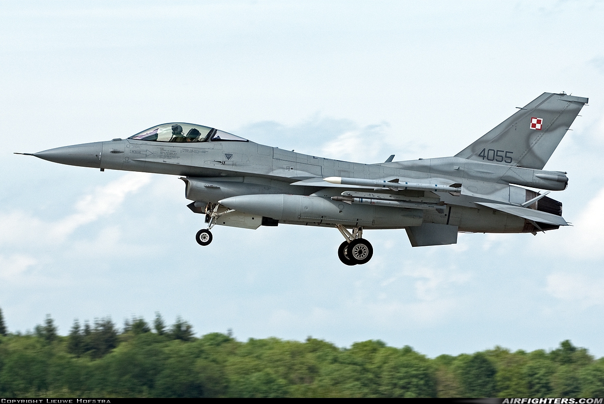 Poland - Air Force General Dynamics F-16C Fighting Falcon 4055 at Florennes (EBFS), Belgium