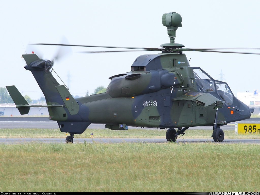 Germany - Army Eurocopter EC-665 Tiger UHT 98+26 at Berlin - Schonefeld (SXF / EDDB), Germany