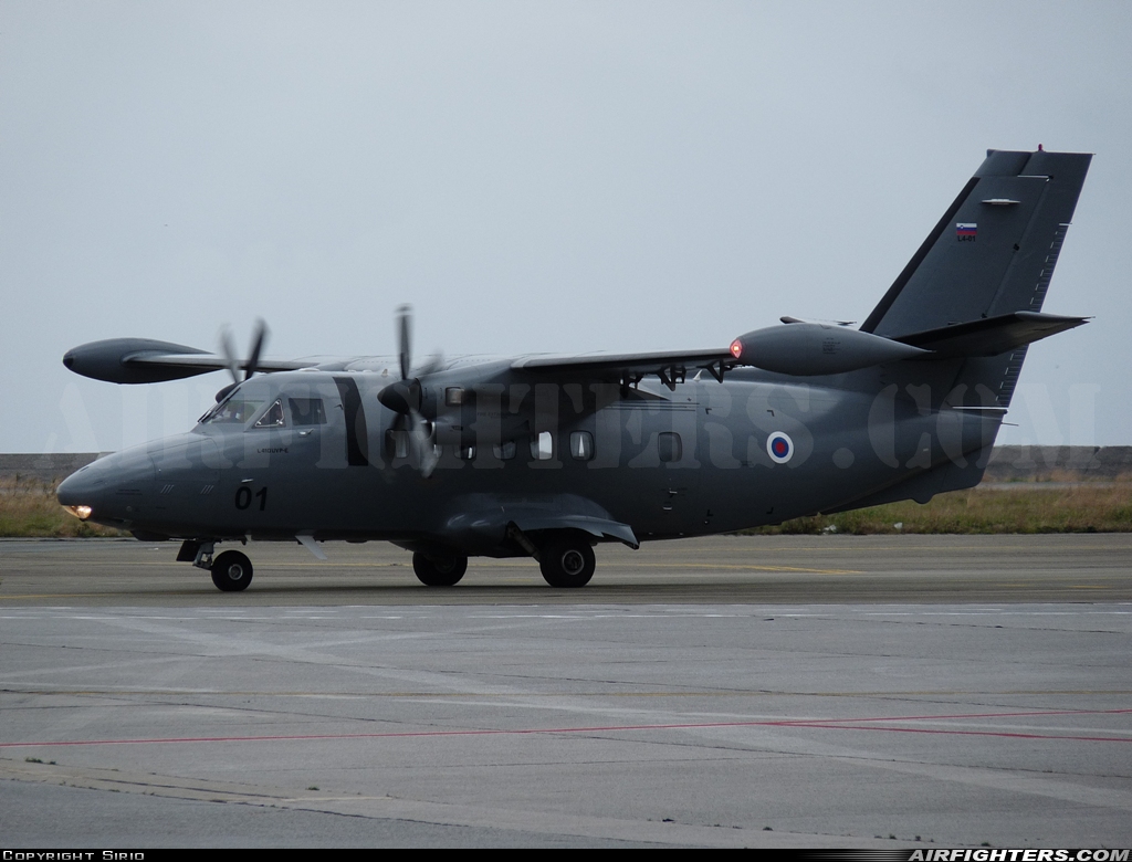 Slovenia - Air Force LET L-410UVP-E L4-01 at Genova - Sestri (Cristoforo Colombo) (GOA-LIMJ), Italy