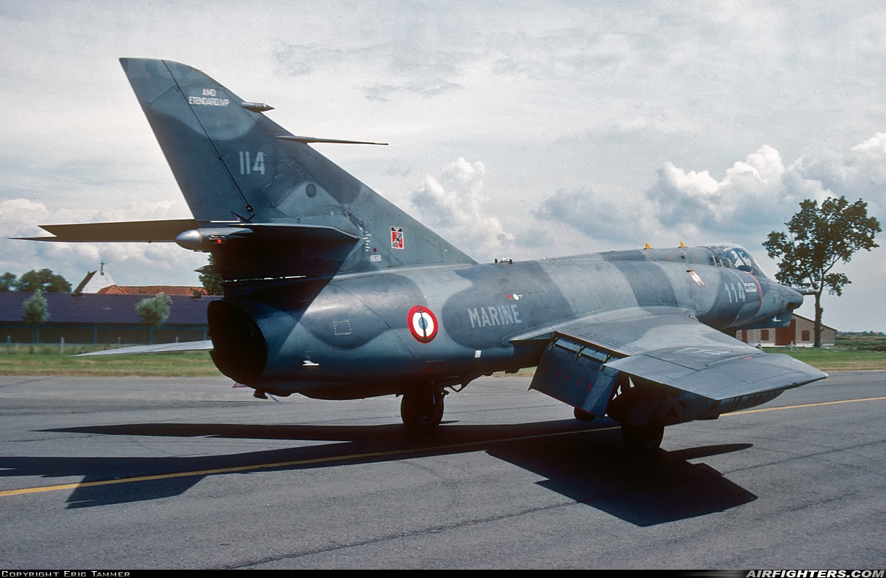 France - Navy Dassault Etendard IVP 114 at Koksijde (EBFN), Belgium