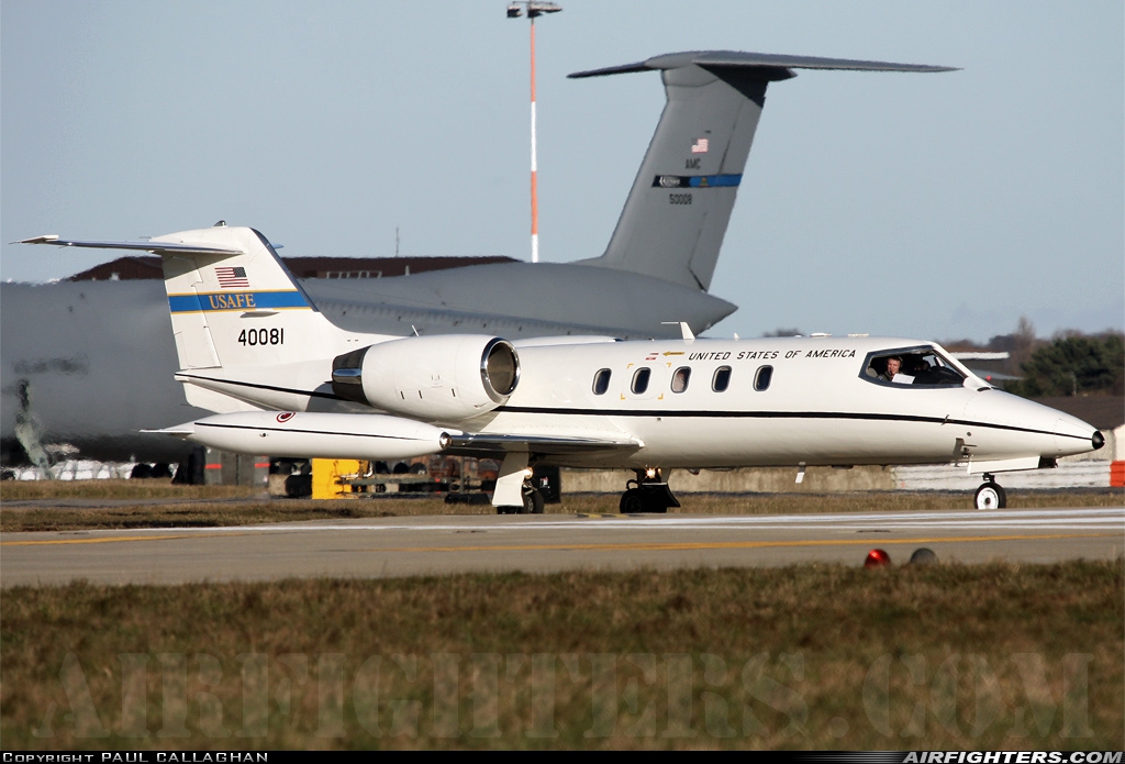 USA - Air Force Learjet C-21A 84-0081 at Mildenhall (MHZ / GXH / EGUN), UK