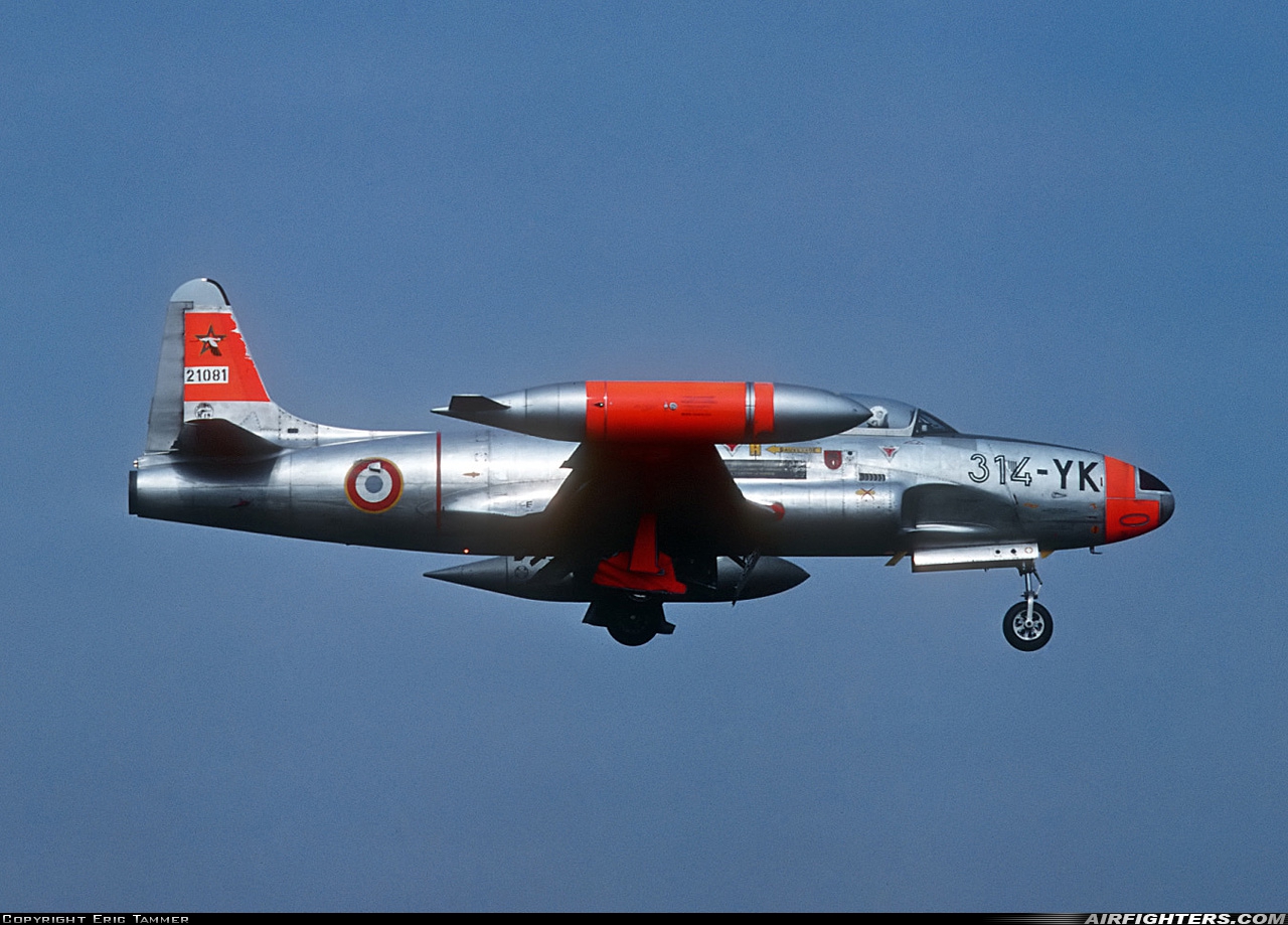 France - Air Force Lockheed T-33A Shooting Star 21081 at Tours - St. Symphorien (TUF / LFOT), France