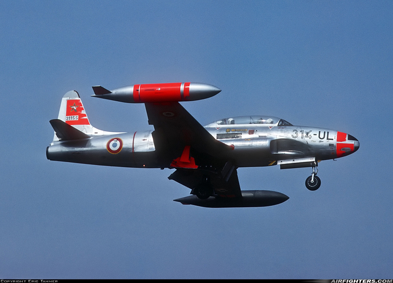France - Air Force Lockheed T-33A Shooting Star 21155 at Tours - St. Symphorien (TUF / LFOT), France