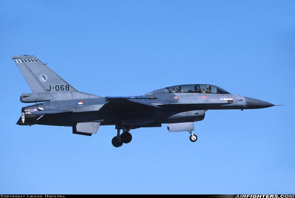 Netherlands - Air Force General Dynamics F-16BM Fighting Falcon J-068 at Uden - Volkel (UDE / EHVK), Netherlands