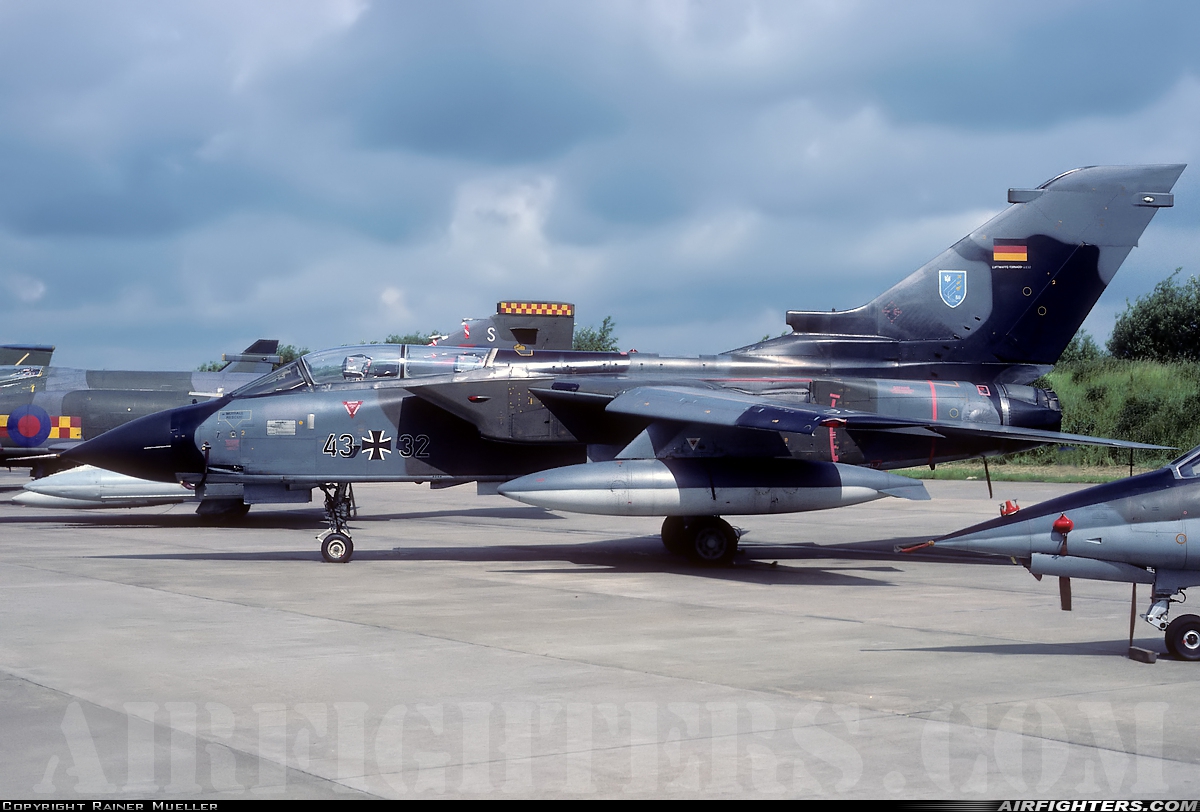Germany - Air Force Panavia Tornado IDS 43+32 at Leeuwarden (LWR / EHLW), Netherlands