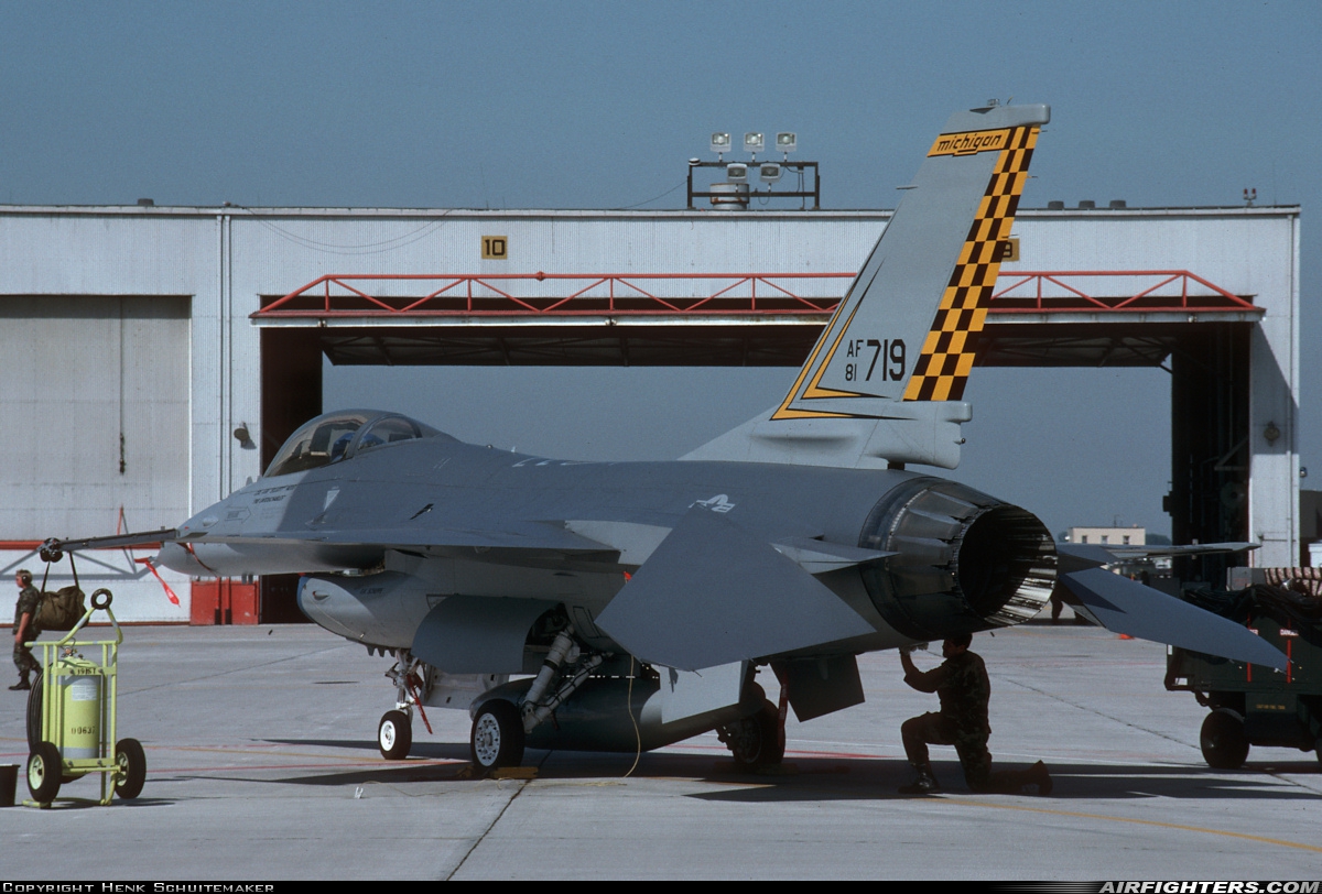 USA - Air Force General Dynamics F-16A/ADF Fighting Falcon 81-0719 at Mount Clemens - Selfridge ANGB (MTC / KMTC), USA