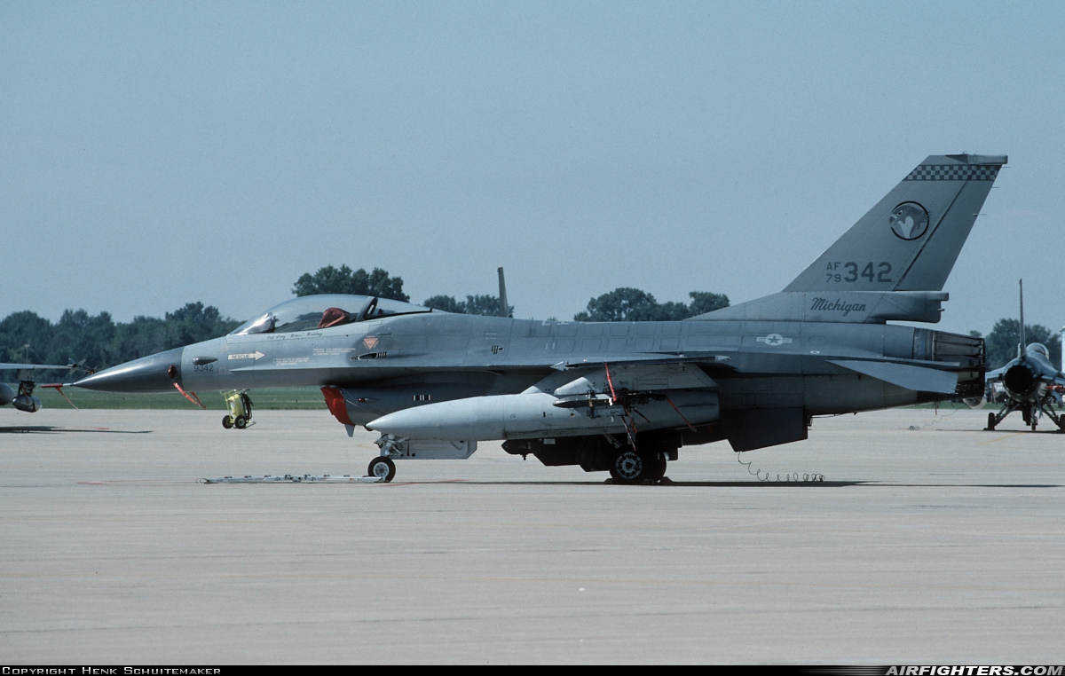 USA - Air Force General Dynamics F-16A Fighting Falcon 79-0342 at Mount Clemens - Selfridge ANGB (MTC / KMTC), USA