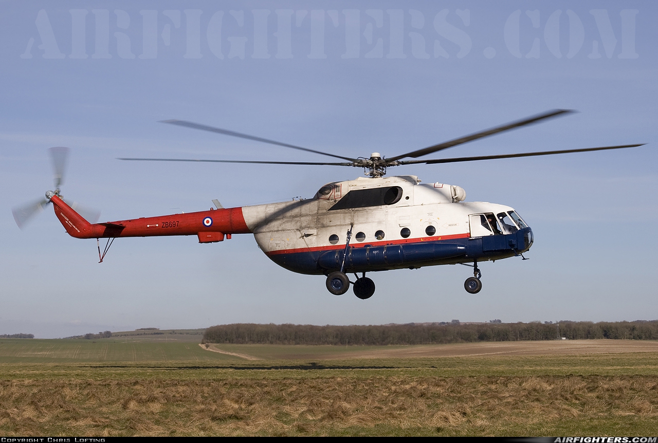 Company Owned - QinetiQ Mil Mi-8MTV-1 ZB697 at Off-Airport - Salisbury Plain, UK