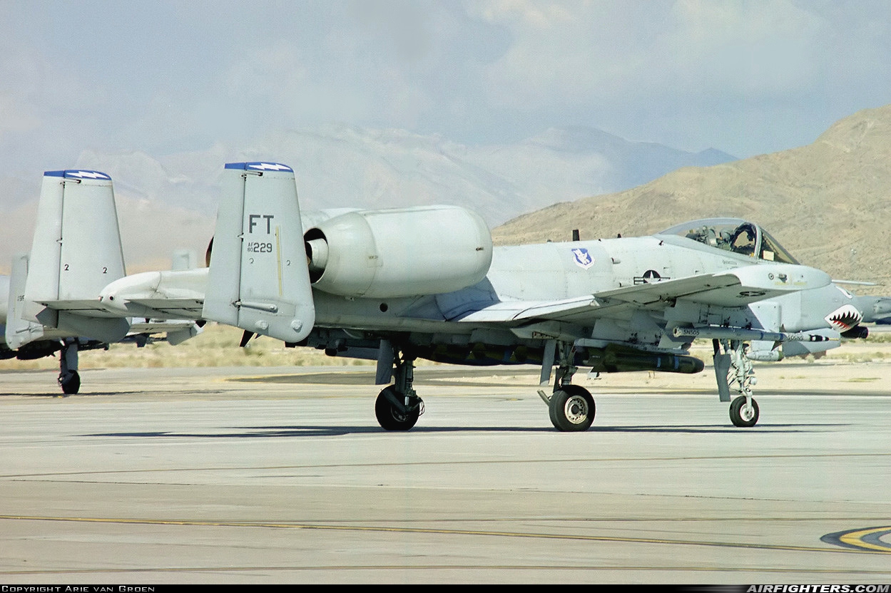 USA - Air Force Fairchild A-10A Thunderbolt II 80-0229 at Las Vegas - Nellis AFB (LSV / KLSV), USA