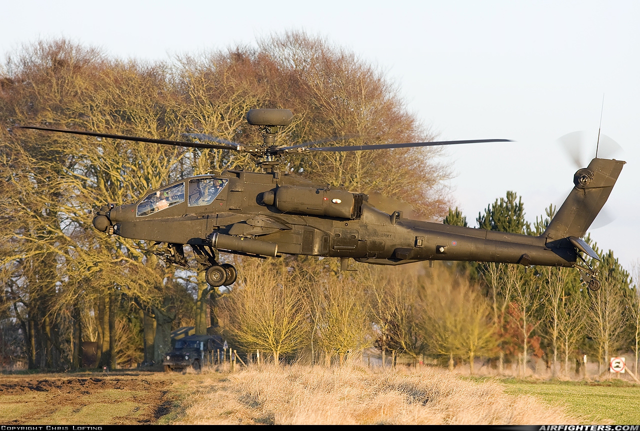 UK - Army Westland Apache AH1 (WAH-64D) ZJ219 at Off-Airport - Salisbury Plain, UK