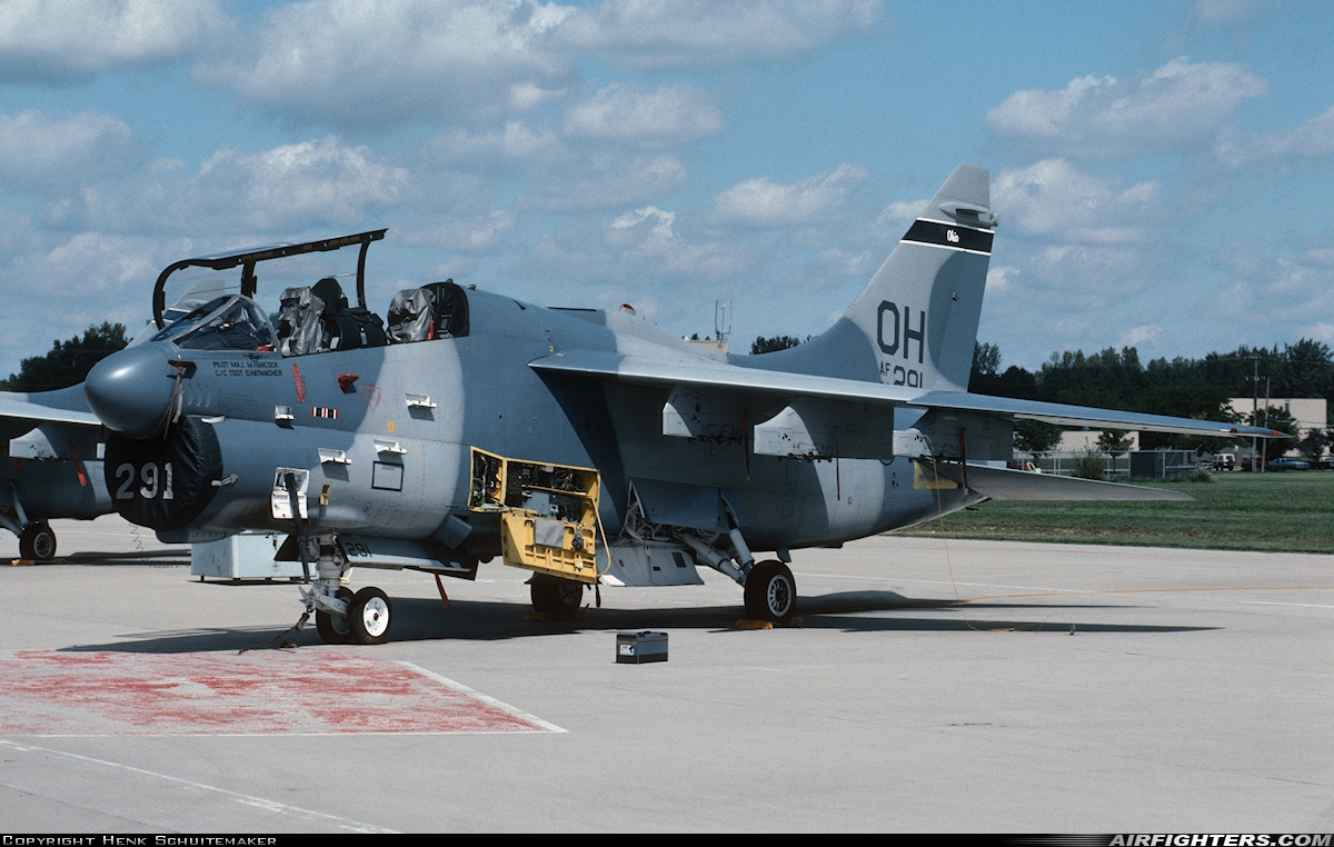 USA - Air Force LTV Aerospace A-7K Corsair II 80-0291 at Columbus - Rickenbacker International (LCK / KLCK), USA