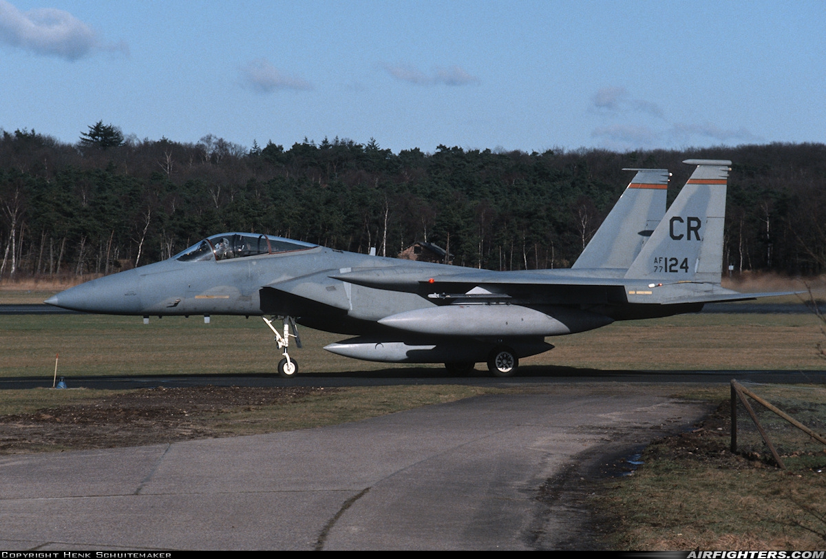 USA - Air Force McDonnell Douglas F-15A Eagle 77-0124 at Utrecht - Soesterberg (UTC / EHSB), Netherlands
