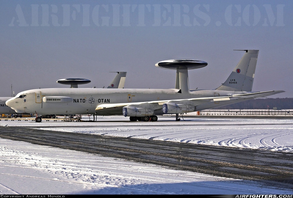 Luxembourg - NATO Boeing E-3A Sentry (707-300) LX-N90459 at Geilenkirchen (GKE / ETNG), Germany