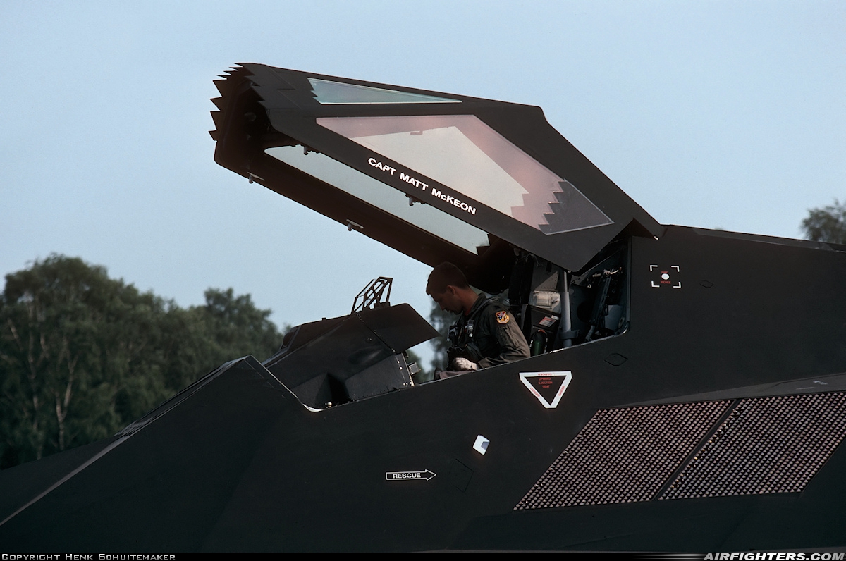 USA - Air Force Lockheed F-117A Nighthawk 84-0812 at Eindhoven (- Welschap) (EIN / EHEH), Netherlands