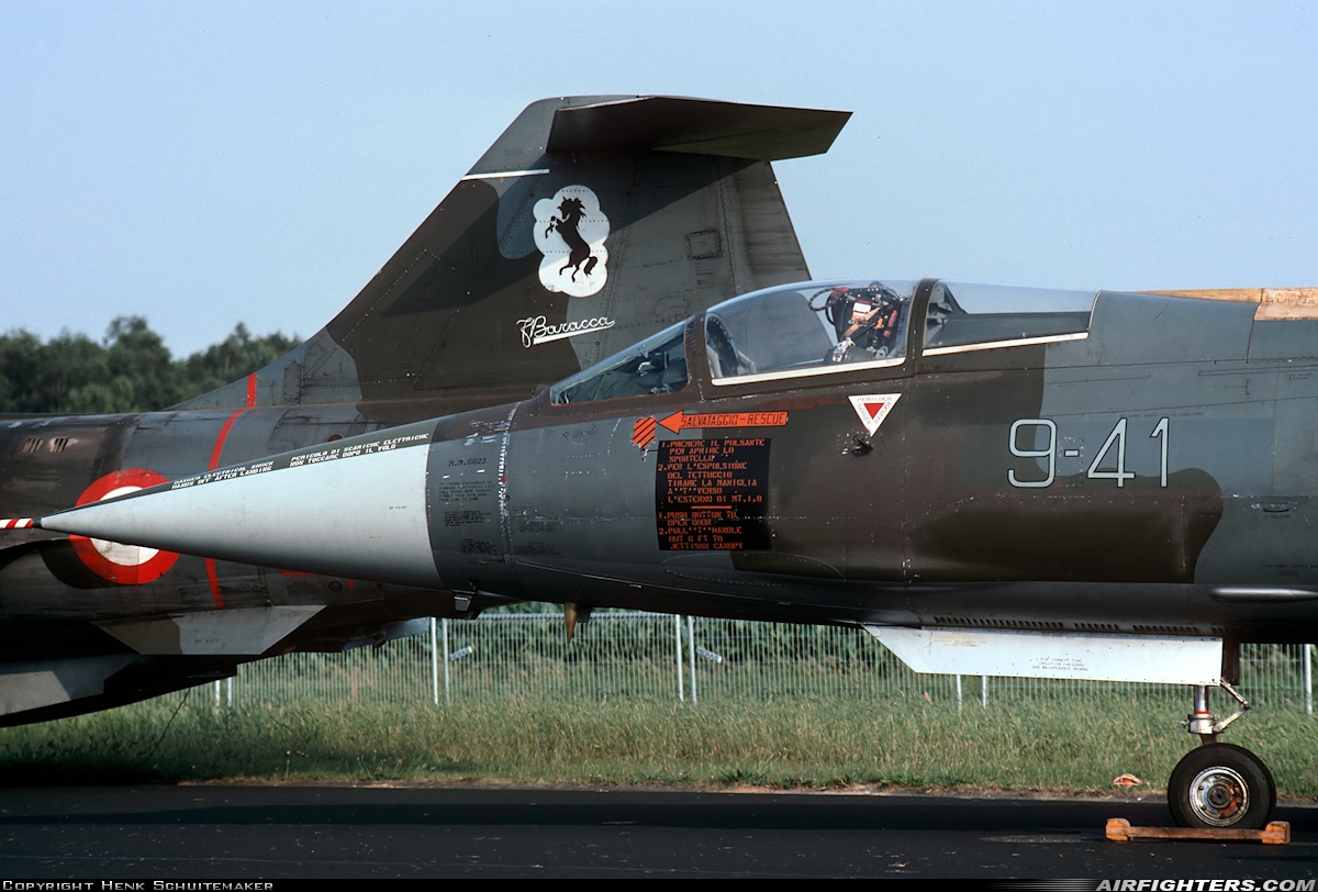 Italy - Air Force Lockheed F-104S-ASA Starfighter MM6822 at Eindhoven (- Welschap) (EIN / EHEH), Netherlands