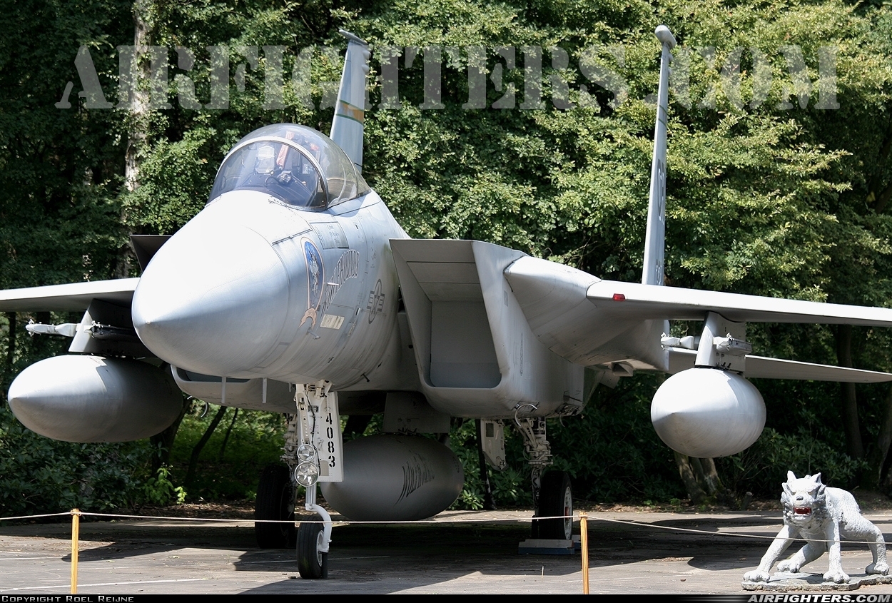 USA - Air Force McDonnell Douglas F-15A Eagle 74-0083 at Off-Airport - Kamp Zeist, Netherlands