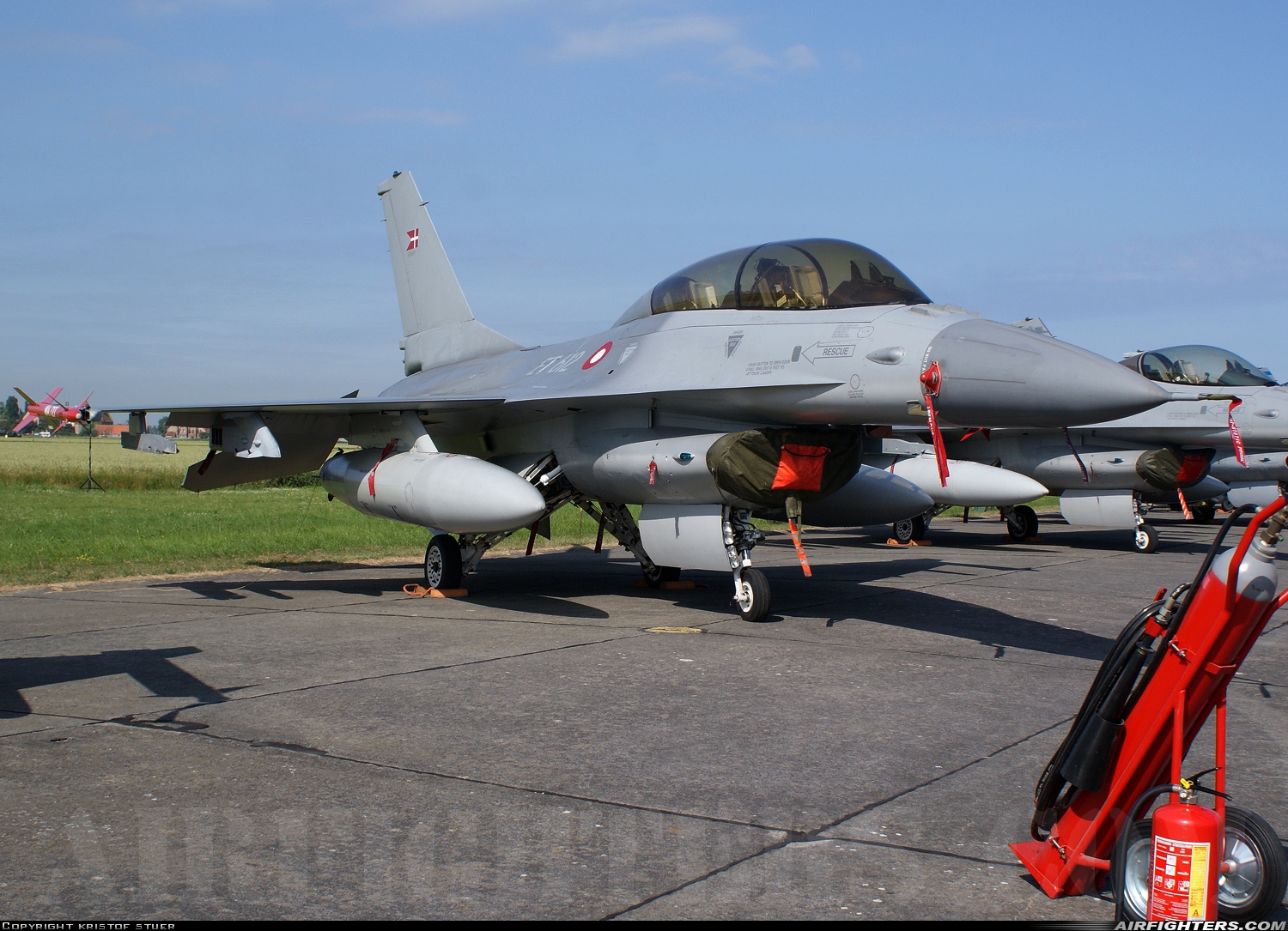 Denmark - Air Force General Dynamics F-16BM Fighting Falcon ET-612 at Koksijde (EBFN), Belgium