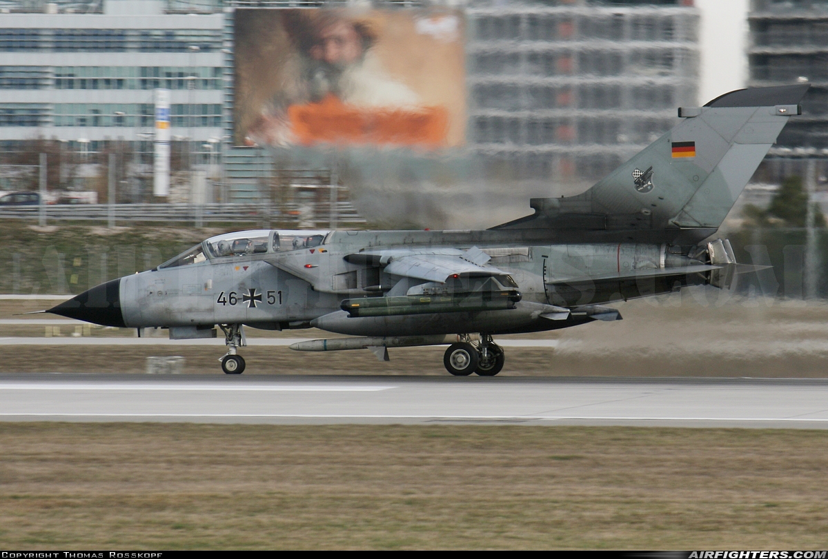Germany - Air Force Panavia Tornado IDS 46+51 at Munich (- Franz Josef Strauss) (MUC / EDDM), Germany