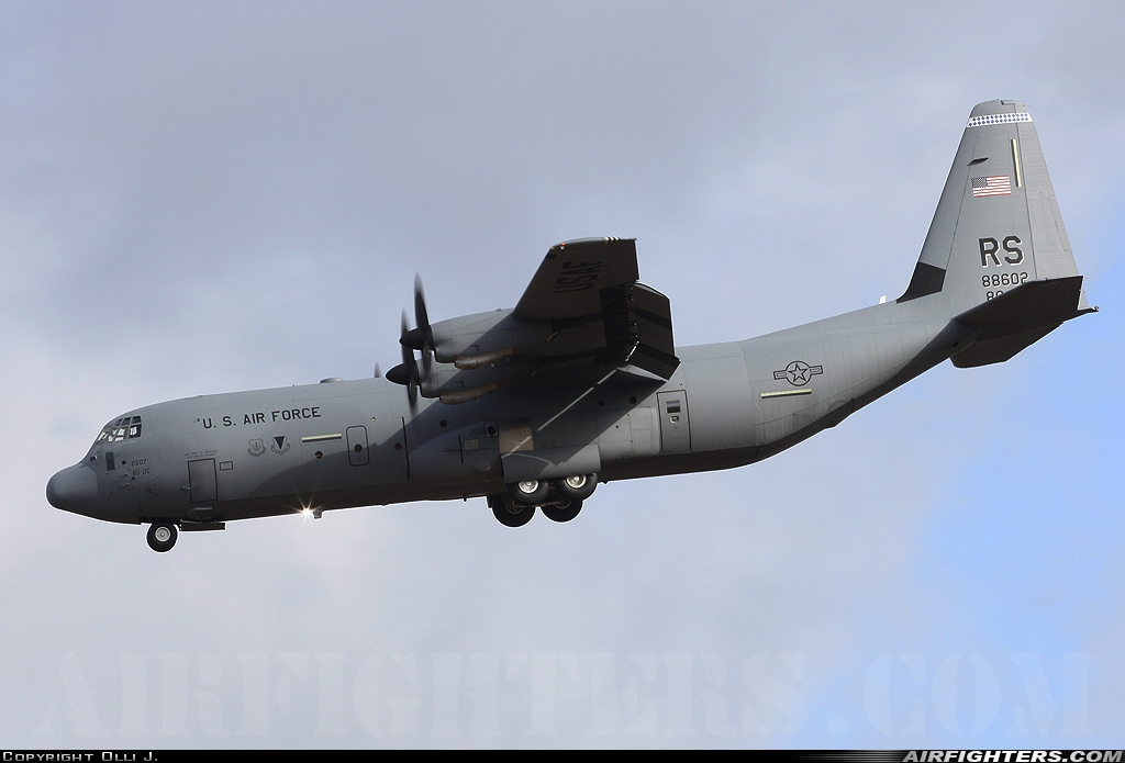 USA - Air Force Lockheed Martin C-130J-30 Hercules (L-382) 08-8602 at Ramstein (- Landstuhl) (RMS / ETAR), Germany