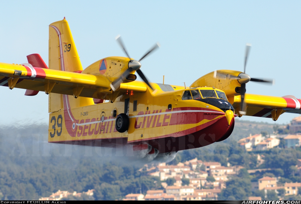 France - Securite Civile Canadair CL-415 F-ZBEG at Off-Airport - Marseille, France