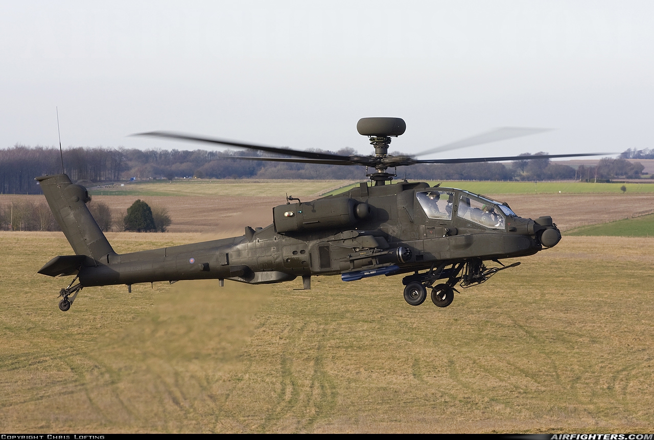 UK - Army Westland Apache AH1 (WAH-64D) ZJ192 at Off-Airport - Salisbury Plain, UK