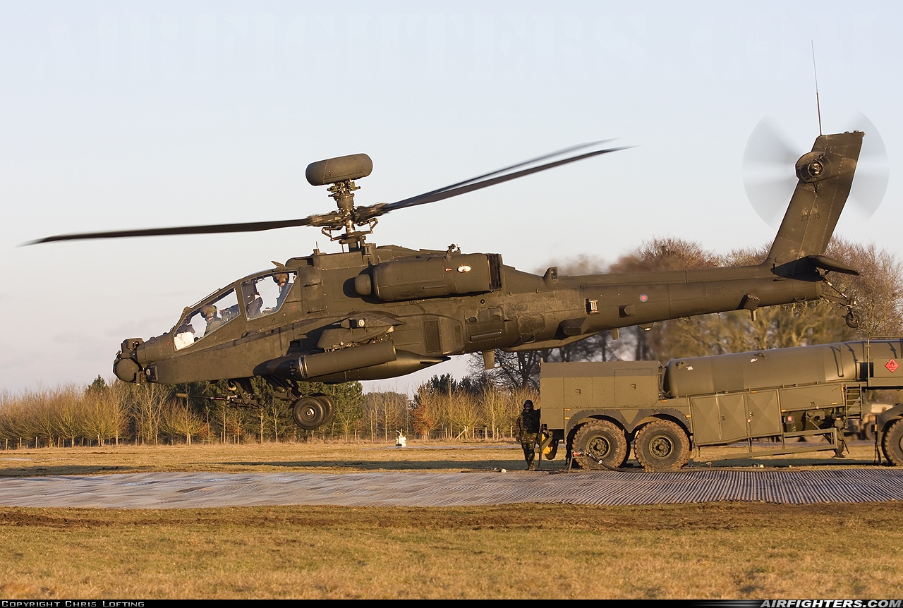 UK - Army Westland Apache AH1 (WAH-64D) ZJ203 at Off-Airport - Salisbury Plain, UK