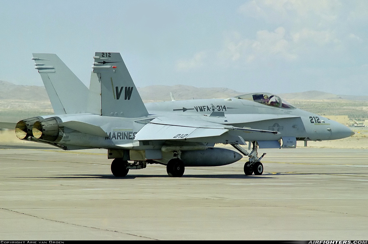 USA - Marines McDonnell Douglas F/A-18C Hornet 165198 at Las Vegas - Nellis AFB (LSV / KLSV), USA