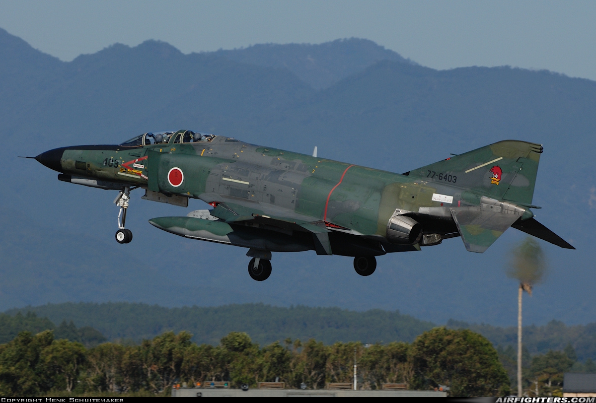 Japan - Air Force McDonnell Douglas RF-4EJ Phantom II 77-6403 at Nyutabaru (RJFN), Japan