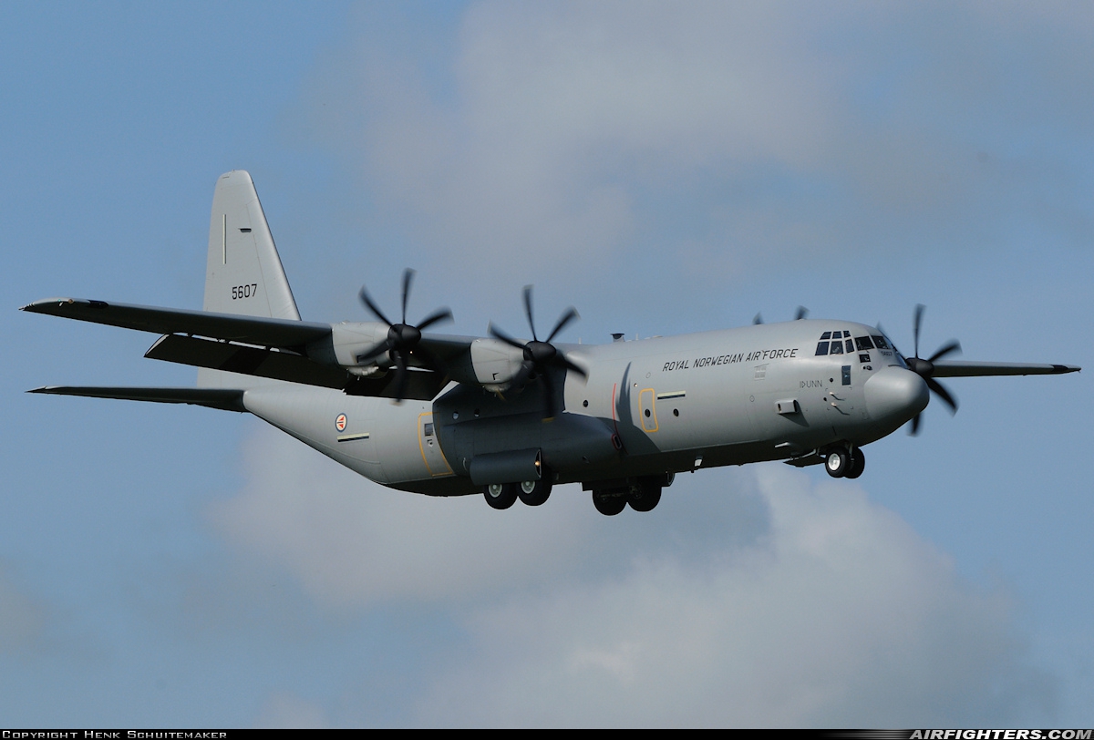 Norway - Air Force Lockheed Martin C-130J-30 Hercules (L-382) 5607 at Leeuwarden (LWR / EHLW), Netherlands