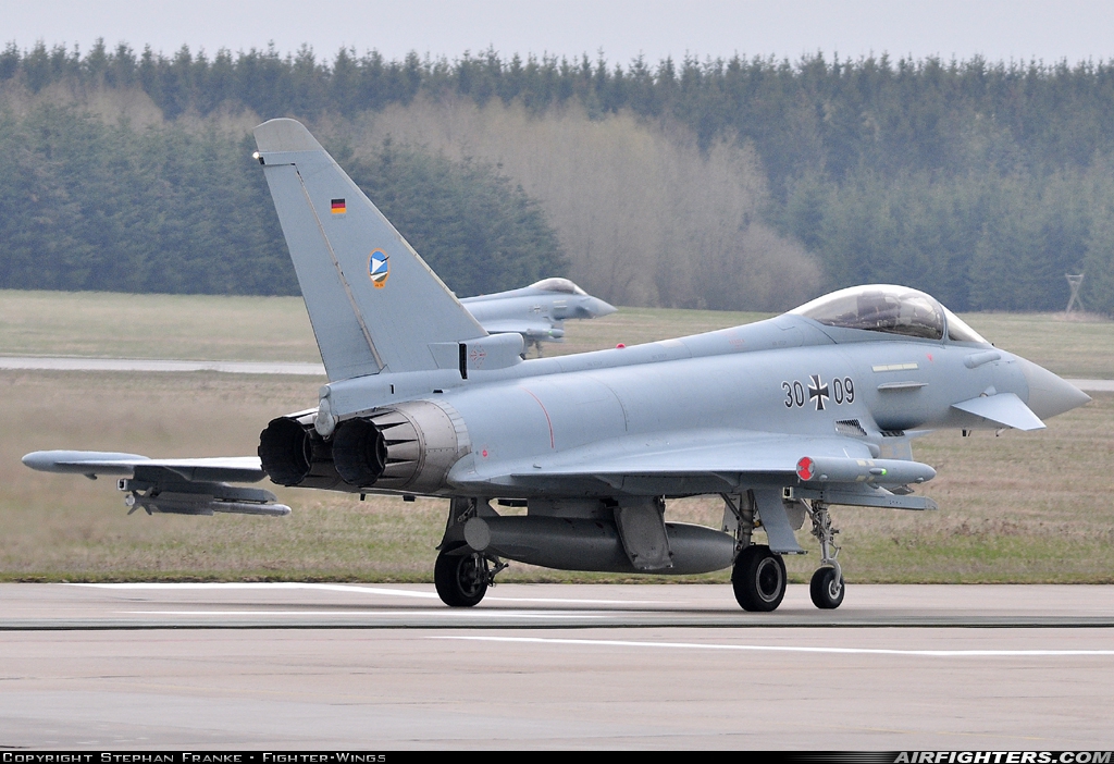 Germany - Air Force Eurofighter EF-2000 Typhoon S 30+09 at Rostock - Laage (RLG / ETNL), Germany