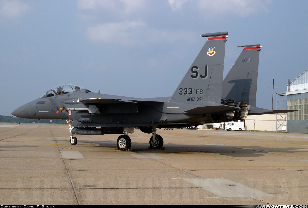 USA - Air Force McDonnell Douglas F-15E Strike Eagle 87-0171 at Virginia Beach - Oceana NAS / Apollo Soucek Field (NTU / KNTU), USA