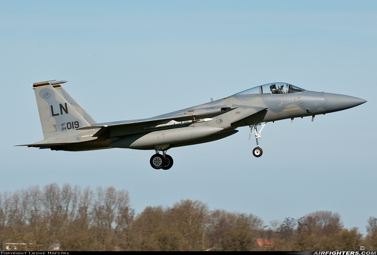 USA - Air Force McDonnell Douglas F-15C Eagle 84-0019 at Leeuwarden (LWR / EHLW), Netherlands