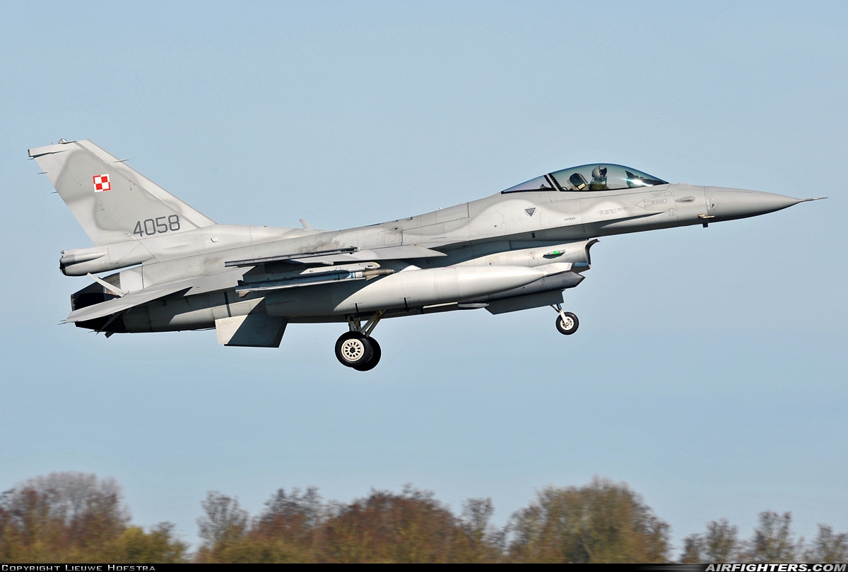 Poland - Air Force General Dynamics F-16C Fighting Falcon 4058 at Leeuwarden (LWR / EHLW), Netherlands